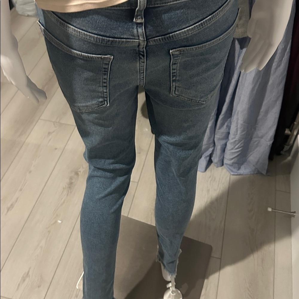 We The Free Blue Skinny Jeans with Classic Indigo Wash - Picture 6 of 6